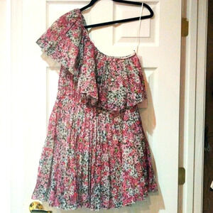 NWT Giambattista Valli x H&M 1 shoulder mini pouf dress size 14